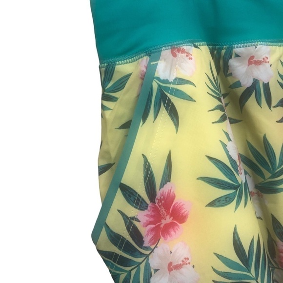 New Hawaiian Floral Pickle Ball Golf Skort Pockets Plus LANDS' END Women’s 16 W - Picture 3 of 11